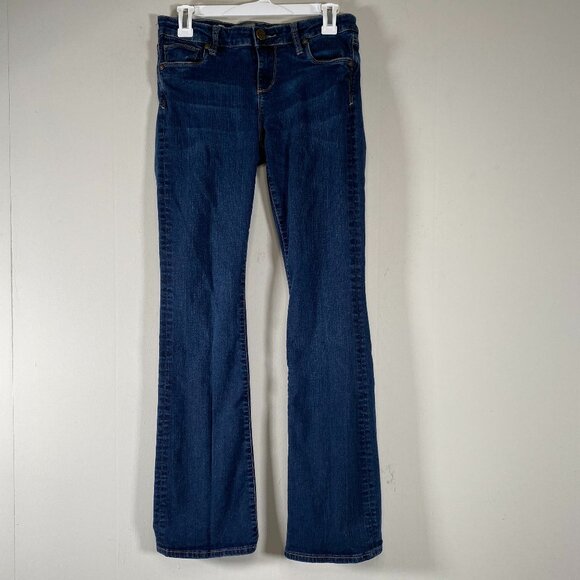 KUT from the Kloth Natalie Bootcut Denim Jeans Women's 4 Low Rise Blue Casual - Picture 1 of 15